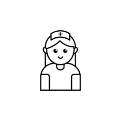 Nurse icon. Element of blood donation icon for mobile concept and web apps. Thin line Nurse icon can be used for web and mobile