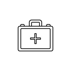 First aid kit icon. Element of blood donation icon for mobile concept and web apps. Thin line First aid kit icon can be used for web and mobile