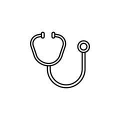 Stethoscope icon. Element of blood donation icon for mobile concept and web apps. Thin line Stethoscope icon can be used for web and mobile