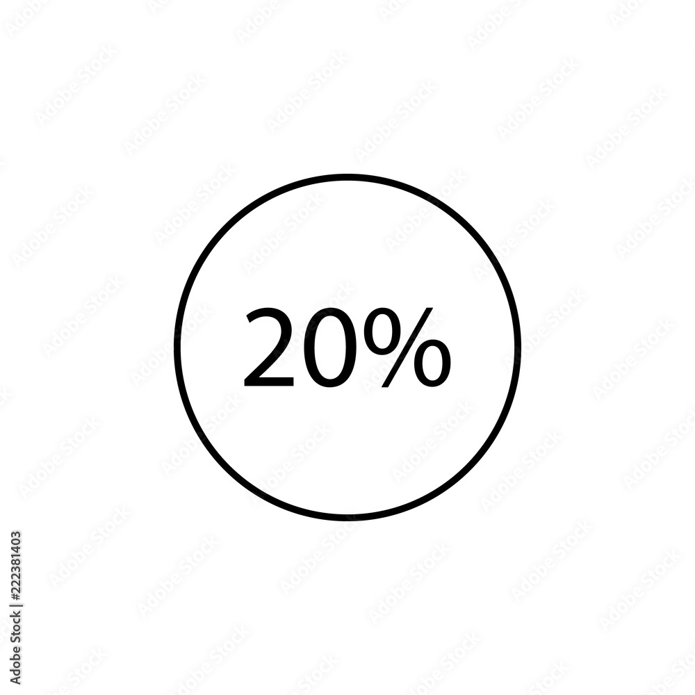 Poster data percentage icon. element of online and web for mobile concept and web apps icon. thin line icon