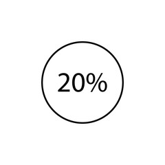 data percentage icon. Element of online and web for mobile concept and web apps icon. Thin line icon for website design and development, app development. Premium icon