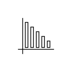 statistics icon. Element of online and web for mobile concept and web apps icon. Thin line icon for website design and development, app development. Premium icon