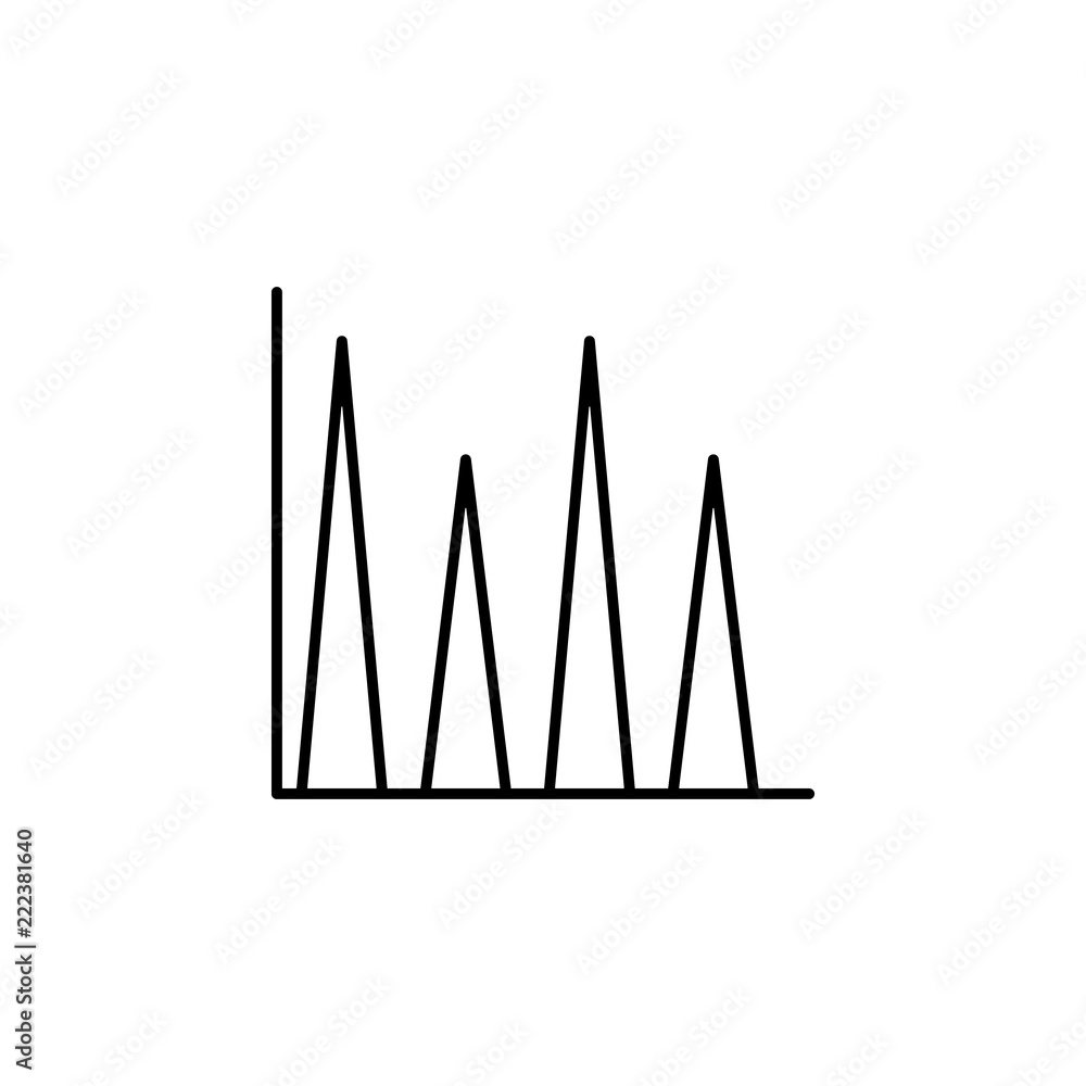 Poster triangles info icon. element of online and web for mobile concept and web apps icon. thin line icon 