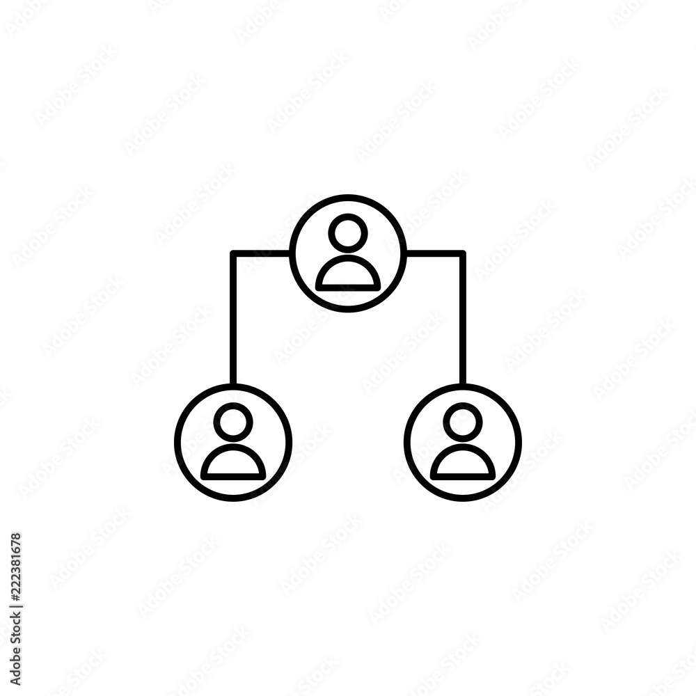 Aufkleber connect network icon. element of online and web for mobile concept and web apps icon. thin line icon