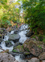 Obraz premium Beautiful waterfall surrounded by trees