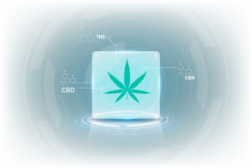 molecular structure chemistry formula tetrahydrocannabinol medical cannabis pattern