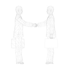 Handshake of two men