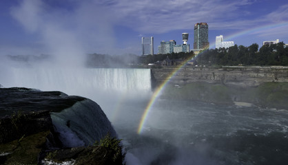 the Niagara falls from the American side