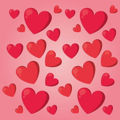 Hearts pattern background
