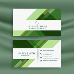 Fototapeta premium green abstract business card design