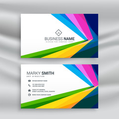 Naklejka premium colorful abstract business card design