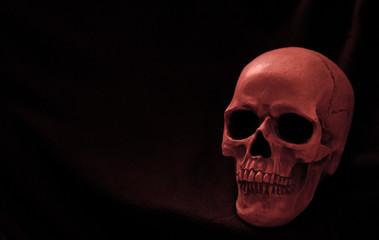 Red Skull on Dark background