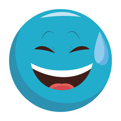 Obraz premium Smiling chat emoticon