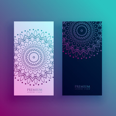 beautiful mandala card design templates