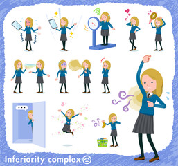 flat type school girl White_complex