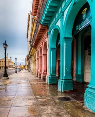 Fototapeten A typical view in Havana in Cuba © chris