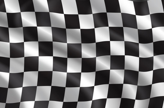 Vector rally or car races flag