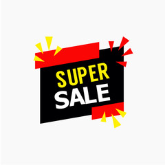 Super Sale Vector Template Design Illustration