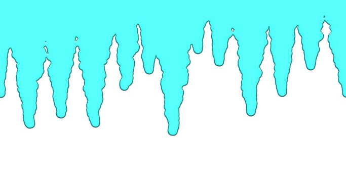 Animation of filling screen with a viscous liquid. Transition animation with alpha channel