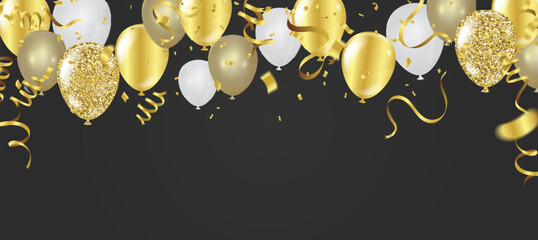 Vector Illustration of a Happy Birthday Greeting Card