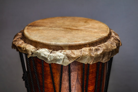 ethnic percussion musical instrument jembe 