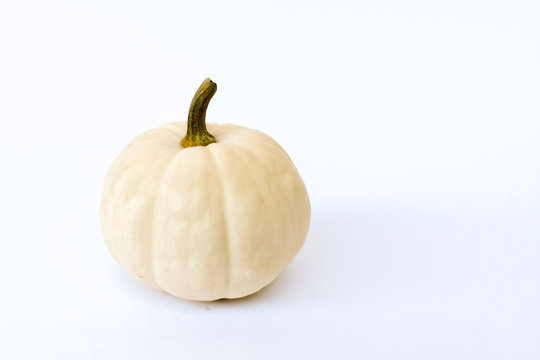 Small Pumpkin On A White Background