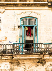 Fototapeta na wymiar A typical view in Havana in Cuba
