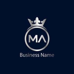 Initial Letter MA Logo Template Design