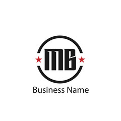 Initial Letter MB Logo Template Design