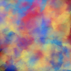 colorful digital watercolor paint blue,red.orange,pink and green abstract background