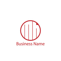 Initial Letter MH Logo Template Design