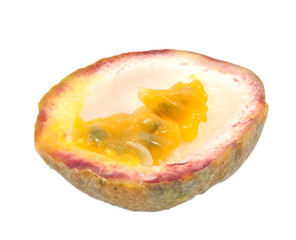 Passion fruit isolated on white background