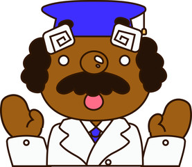 Knowledgeable doctor's illustration