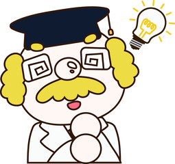 Knowledgeable doctor's illustration