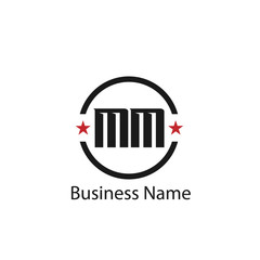 Initial Letter MM Logo Template Design