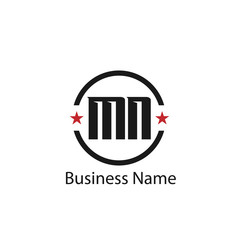 Initial Letter MN Logo Template Design