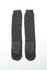 black socks on white background