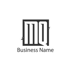 Initial Letter MQ Logo Template Design