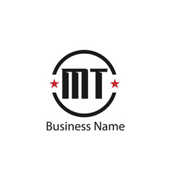 Initial Letter MT Logo Template Design