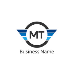 Initial Letter MT Logo Template Design