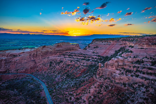 Beautiful Sunrise Hike At The Colorado National Monument In Grand Junction, Colorado