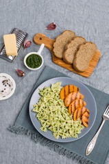 Roast slices of pumpkin