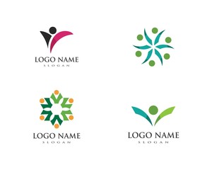 Healthy Life people Logo template