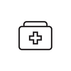 Obraz premium Medical box Icon Vector illustration, EPS10.