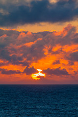 Fototapeta premium Sunset in Porto Moniz. Madeira. Portugal