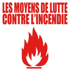 Logo moyens de lutte contre l'incendie.