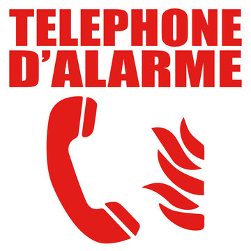 Logo téléphone d'alarme.