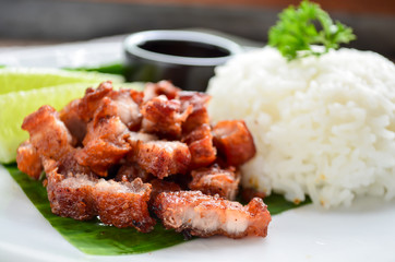 fried pork with rice