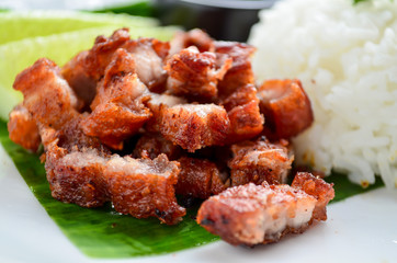 fried pork with rice