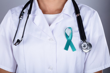 Doctor Supporting Ovarian Cancer Awareness